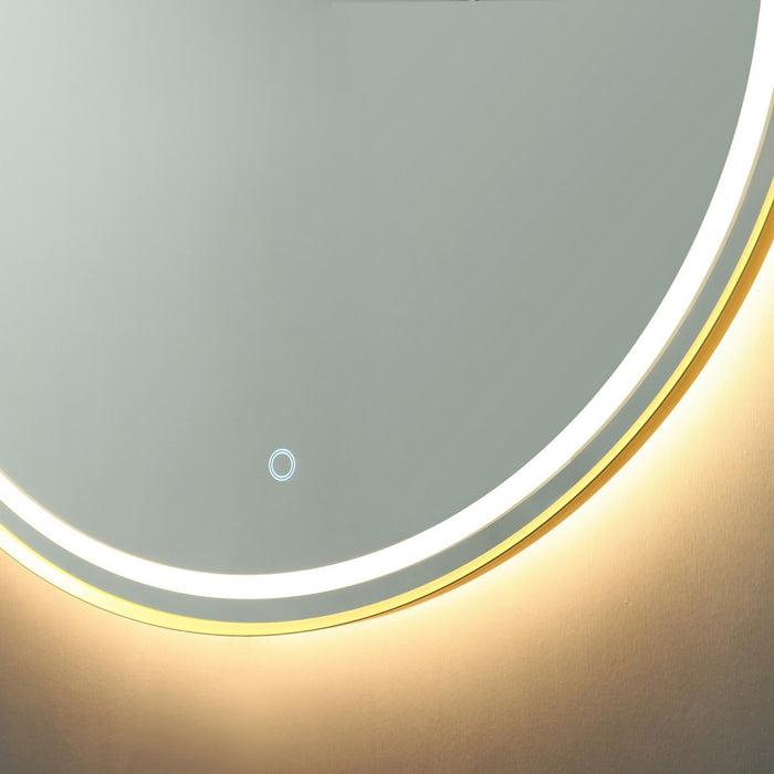 Artcraft AM351 LED Mirror, Brushed Brass