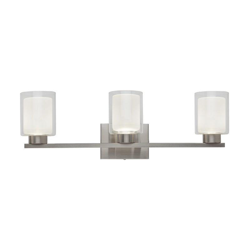 Artcraft AC7393BN LED Bathroom Vanity, Brushed Nickel