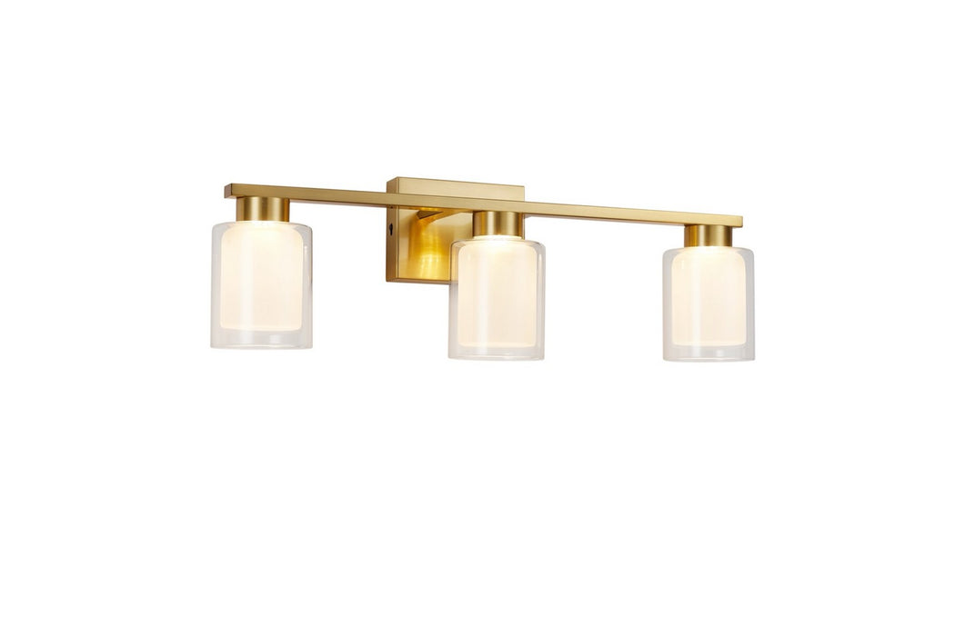 Artcraft AC7393BR LED Bathroom Vanity, Brass