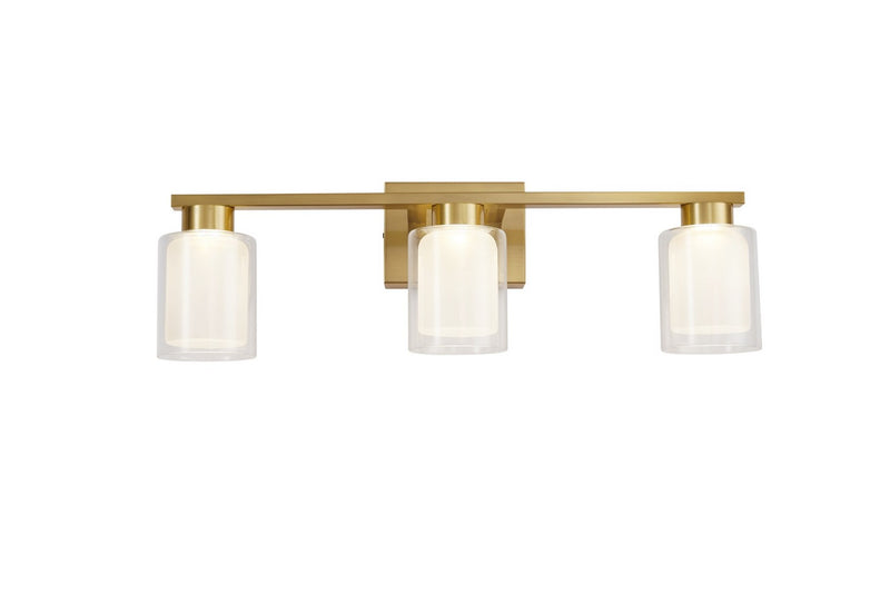 Artcraft AC7393BR LED Bathroom Vanity, Brass