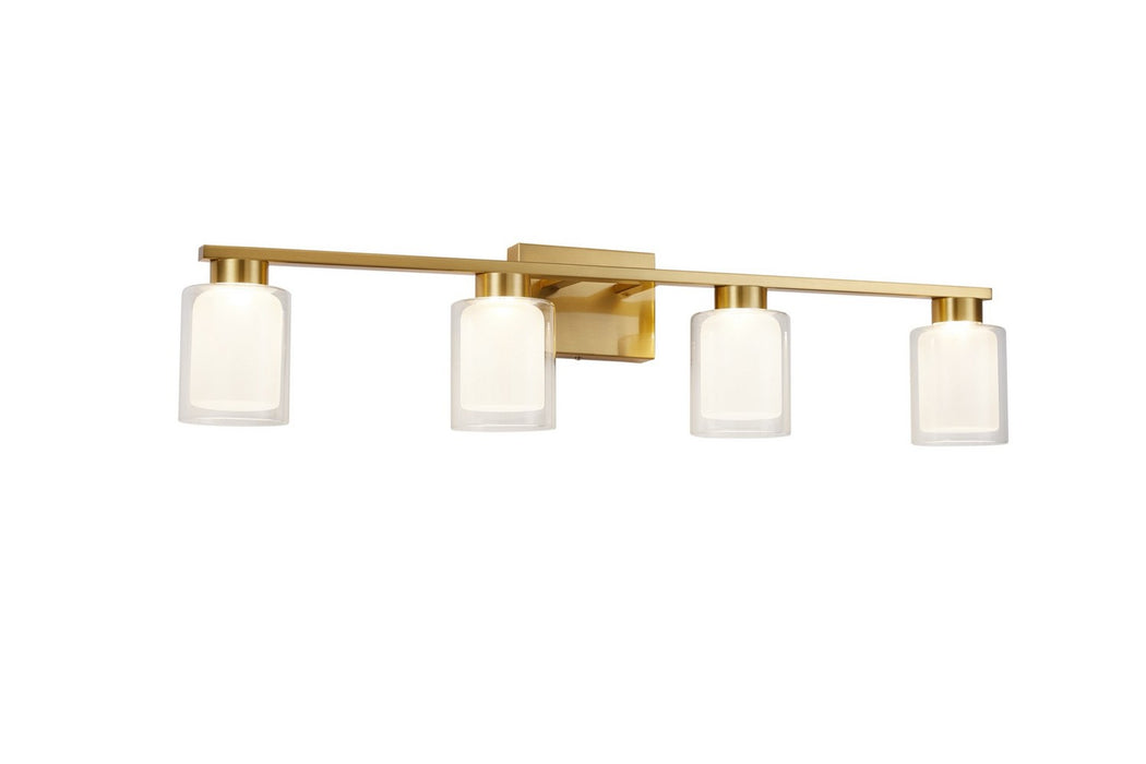 Artcraft AC7394BR LED Bathroom Vanity, Brass