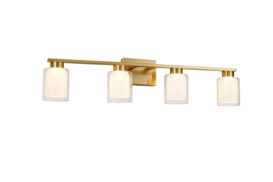 Artcraft AC7394BR LED Bathroom Vanity, Brass