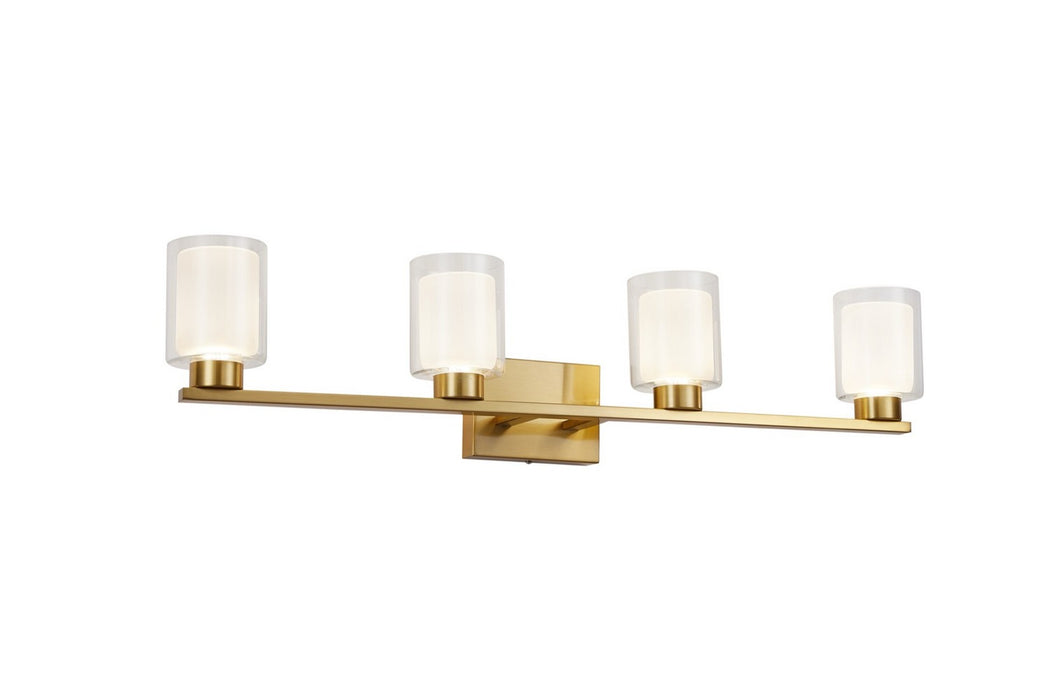 Artcraft AC7394BR LED Bathroom Vanity, Brass