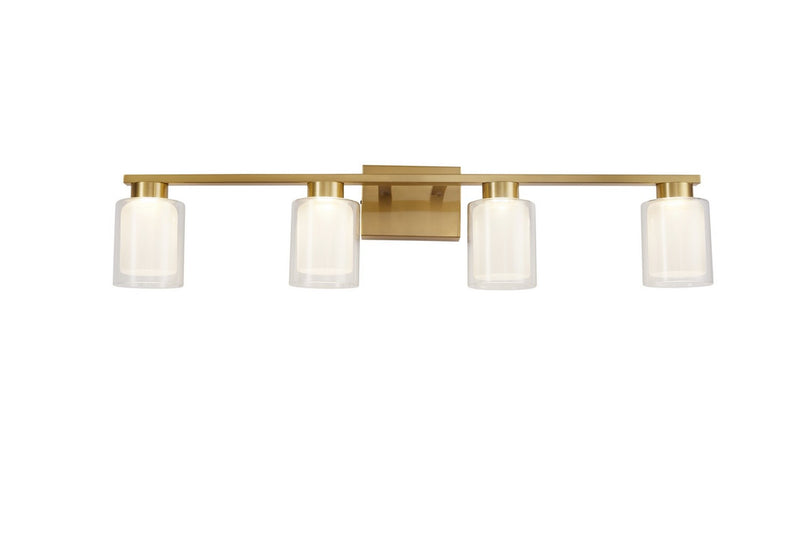 Artcraft AC7394BR LED Bathroom Vanity, Brass