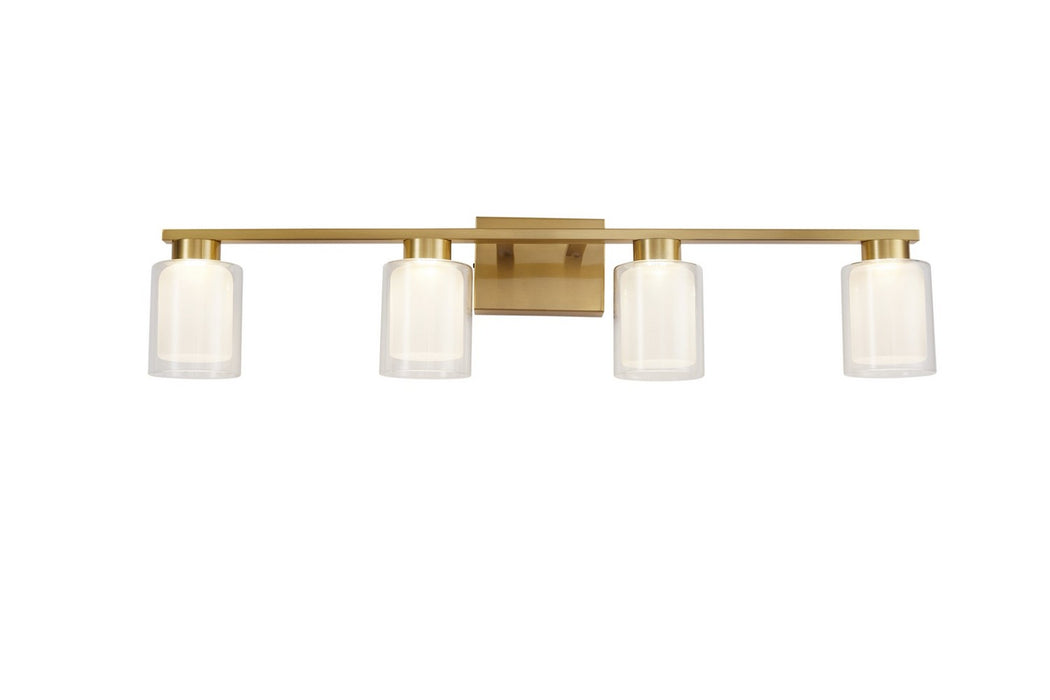 Artcraft AC7394BR LED Bathroom Vanity, Brass