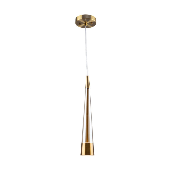 Artcraft AC6821BR LED Pendant, Brass