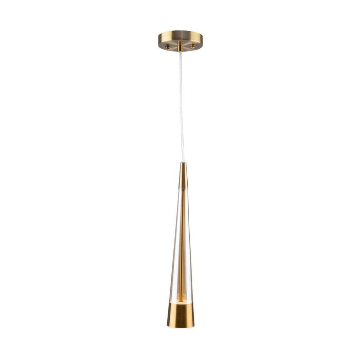 Artcraft AC6821BR LED Pendant, Brass