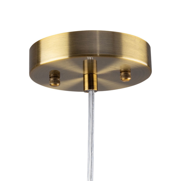 Artcraft AC6821BR LED Pendant, Brass