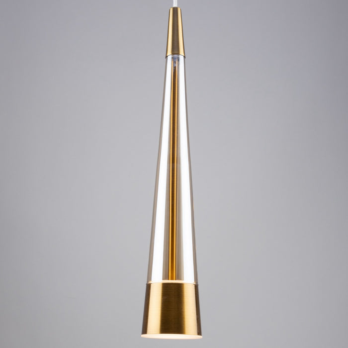 Artcraft AC6821BR LED Pendant, Brass