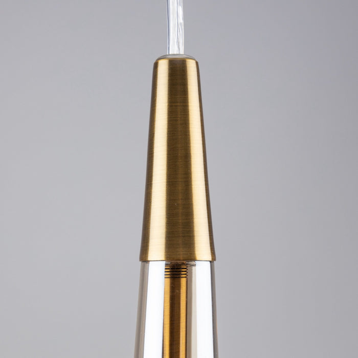 Artcraft AC6821BR LED Pendant, Brass