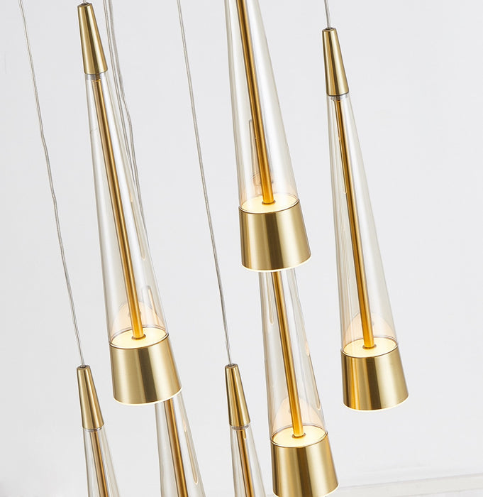 Artcraft AC6829BR LED Chandelier, Brass