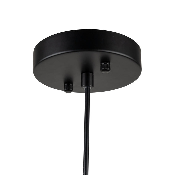 Artcraft AC10631BK One Light Pendant, Black