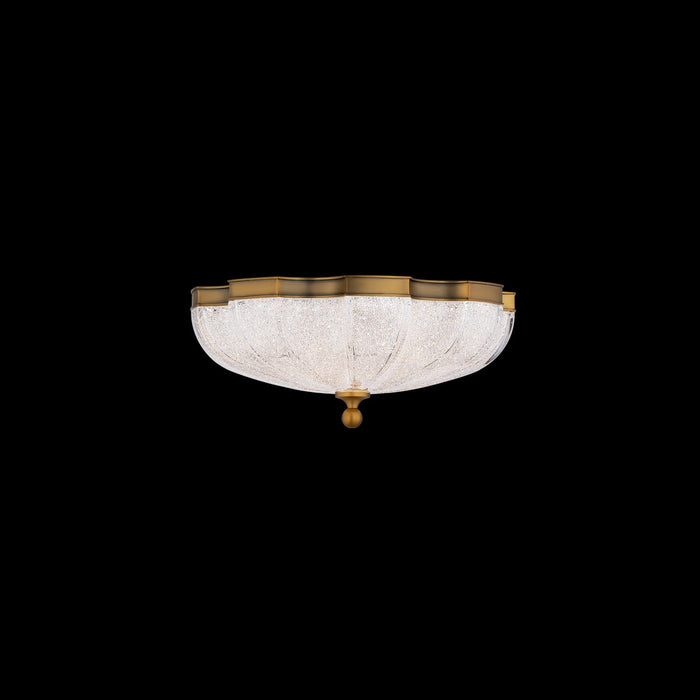 Schonbek S2516-700R LED Flush Mount, Aged Brass