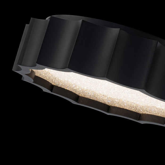Schonbek S8412-18R LED Flush Mount, Black