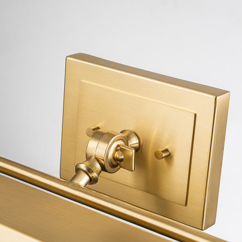 Lucas + McKearn CADE-PLL-BB Four Light Picture Light, Brushed Brass