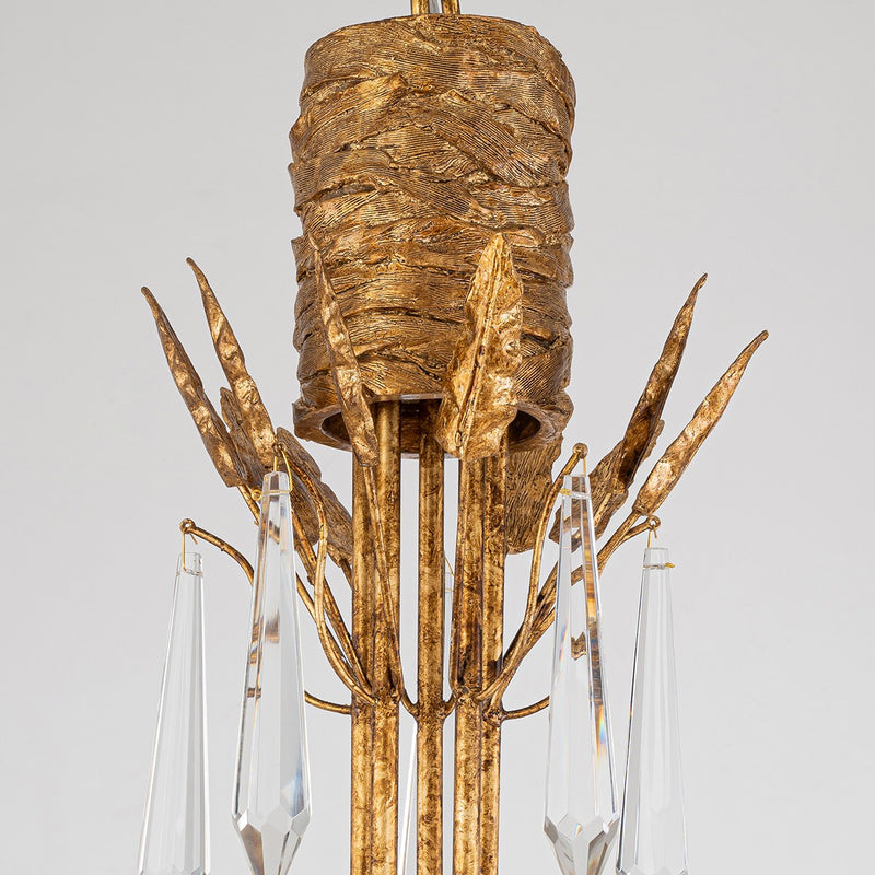 Lucas + McKearn CH7407G-5 Five Light Chandelier, Gold