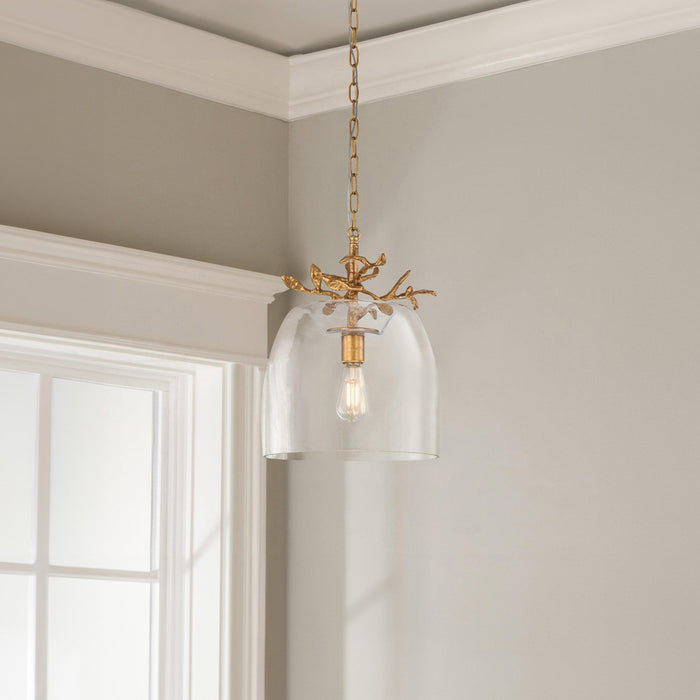 Lucas + McKearn PD1033G-1 One Light Pendant, Gold