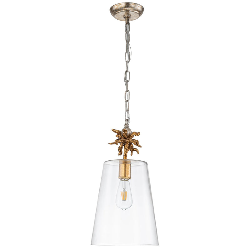 Lucas + McKearn PD1260G-1 One Light Pendant, Gold