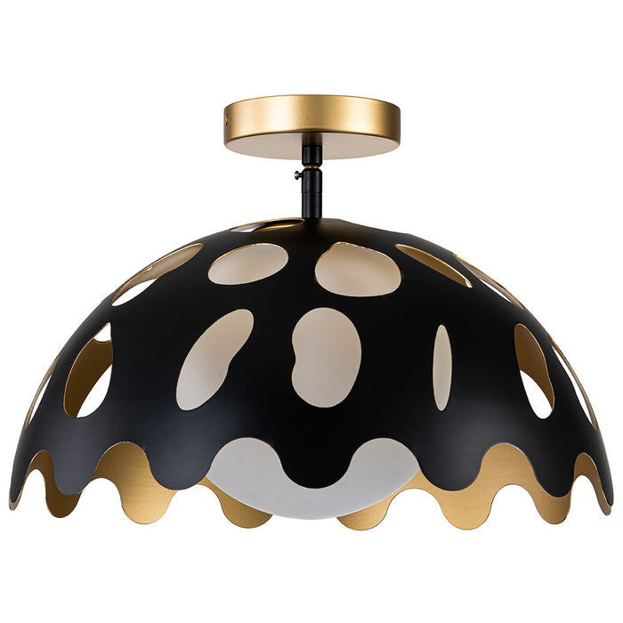 Lucas + McKearn PD7376B-15 One Light Pendant, Black