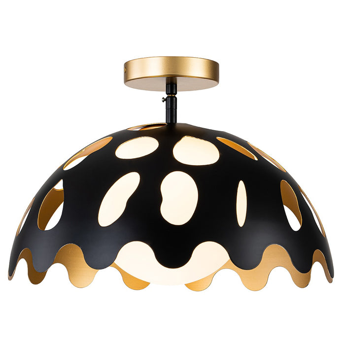 Lucas + McKearn PD7376B-15 One Light Pendant, Black