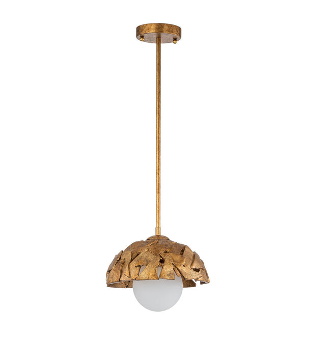 Lucas + McKearn PD7410G-10 One Light Pendant, Gold