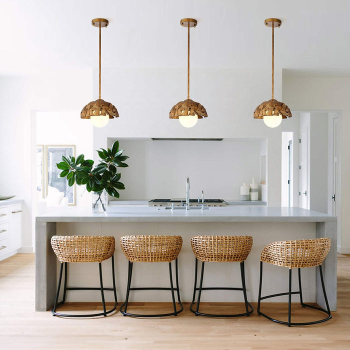 Lucas + McKearn PD7410G-10 One Light Pendant, Gold