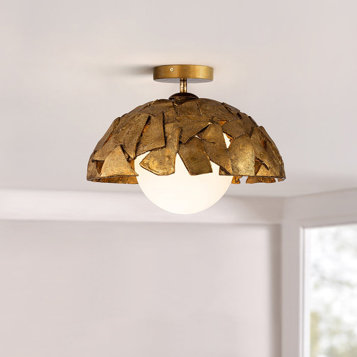 Lucas + McKearn PD7410G-15 One Light Pendant, Gold