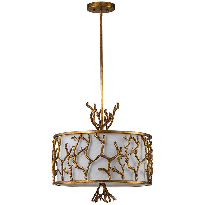 Lucas + McKearn PD74390G-3 Three Light Chandelier, Gold