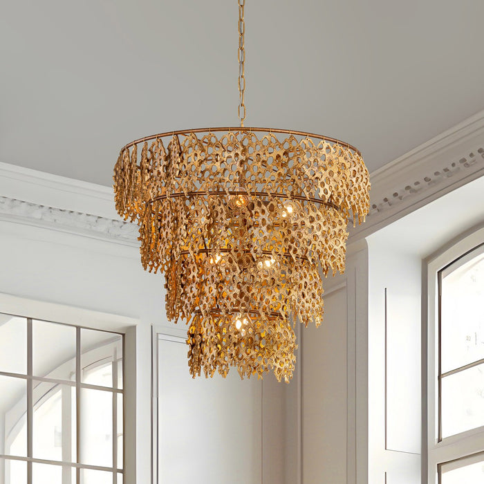 Lucas + McKearn PD9710G-6 Six Light Pendant, Gold