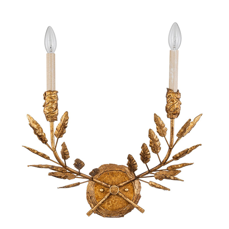 Lucas + McKearn SC7407G-2 Two Light Wall Sconce, Gold