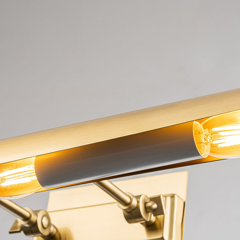 Lucas + McKearn WINCHFIELD-PLL-AB Four Light Picture Light, Aged Brass