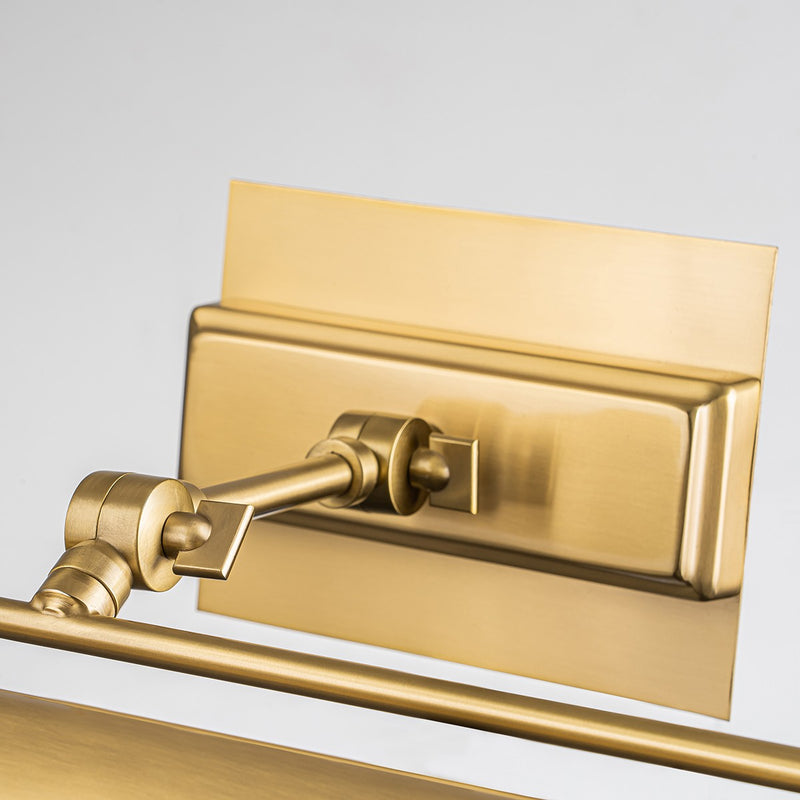Lucas + McKearn WINCHFIELD-PLM-AB Two Light Picture Light, Aged Brass