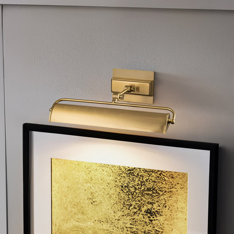 Lucas + McKearn WINCHFIELD-PLM-AB Two Light Picture Light, Aged Brass
