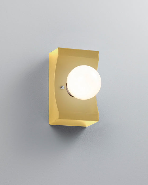 Justice Designs CER-3025-MYLW One Light Wall Sconce, Muted Yellow