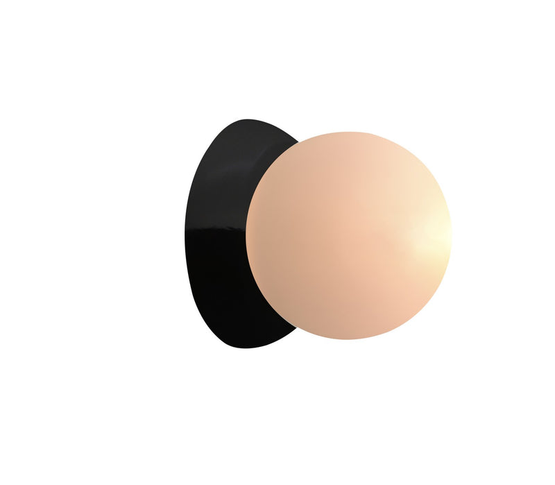 Justice Designs CER-3040-BLK LED Wall Sconce, Gloss Black