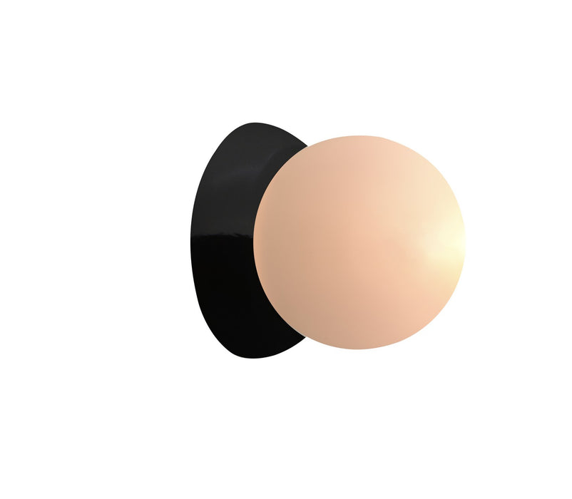 Justice Designs CER-3040-BLK LED Wall Sconce, Gloss Black