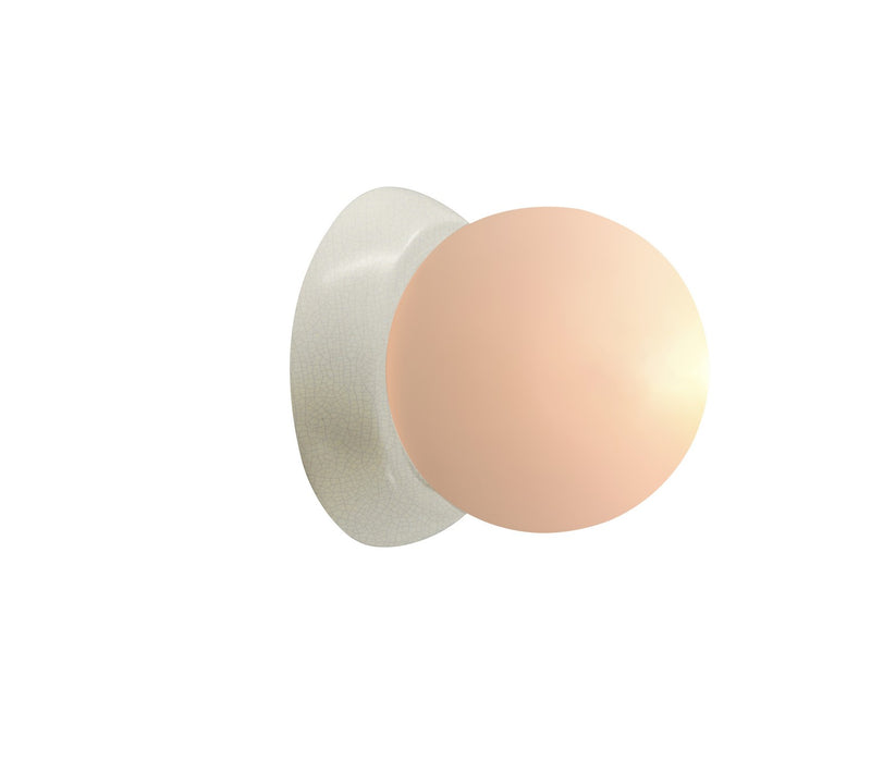Justice Designs CER-3040-CRK LED Wall Sconce, White Crackle