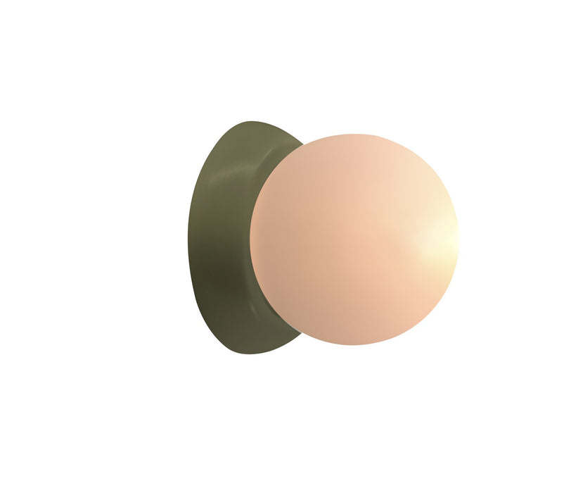 Justice Designs CER-3040-MGRN LED Wall Sconce, Matte Green