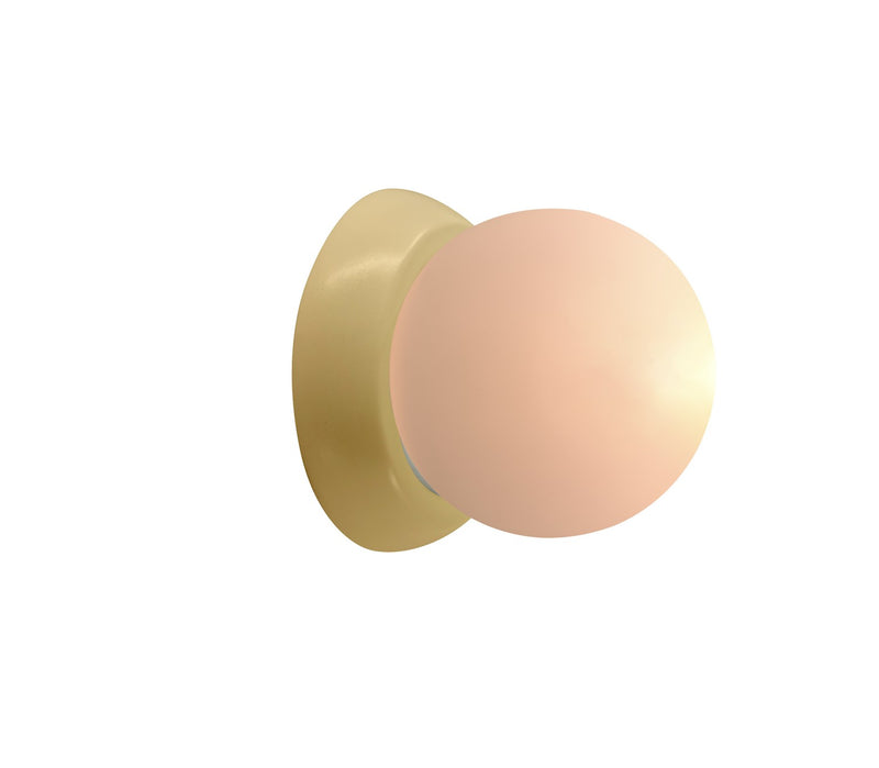 Justice Designs CER-3040-MYLW LED Wall Sconce, Muted Yellow