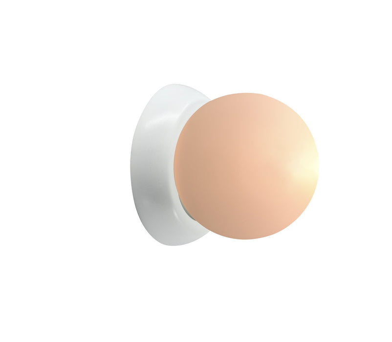 Justice Designs CER-3040-WHT LED Wall Sconce, Gloss White