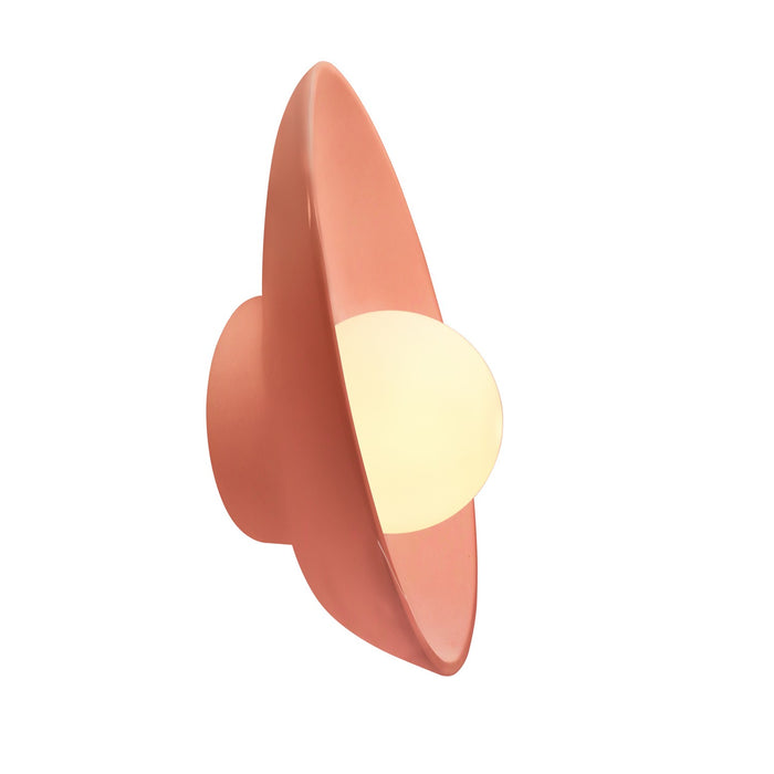 Justice Designs CER-3045-BSH LED Wall Sconce, Gloss Blush