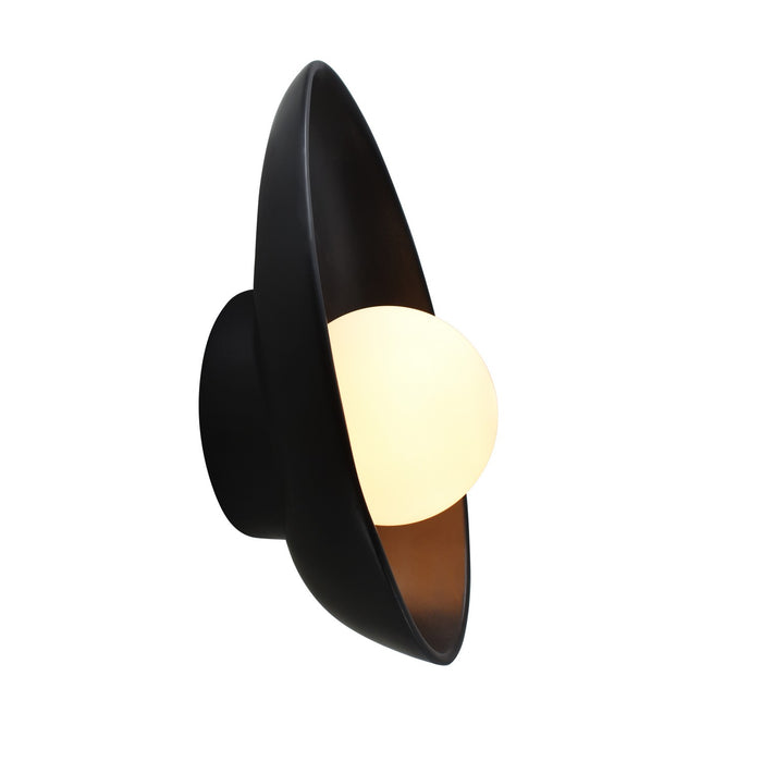 Justice Designs CER-3045-CRB LED Wall Sconce, Carbon - Matte Black