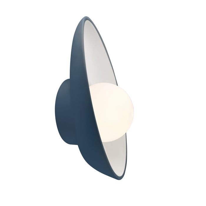 Justice Designs CER-3045-MDMT LED Wall Sconce, Midnight Sky w/ Matte White