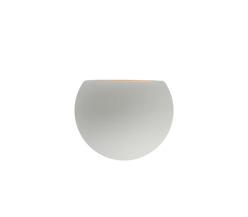 Justice Designs CER-5790-MTGD LED Wall Sconce, Matte White w/ Champagne Gold