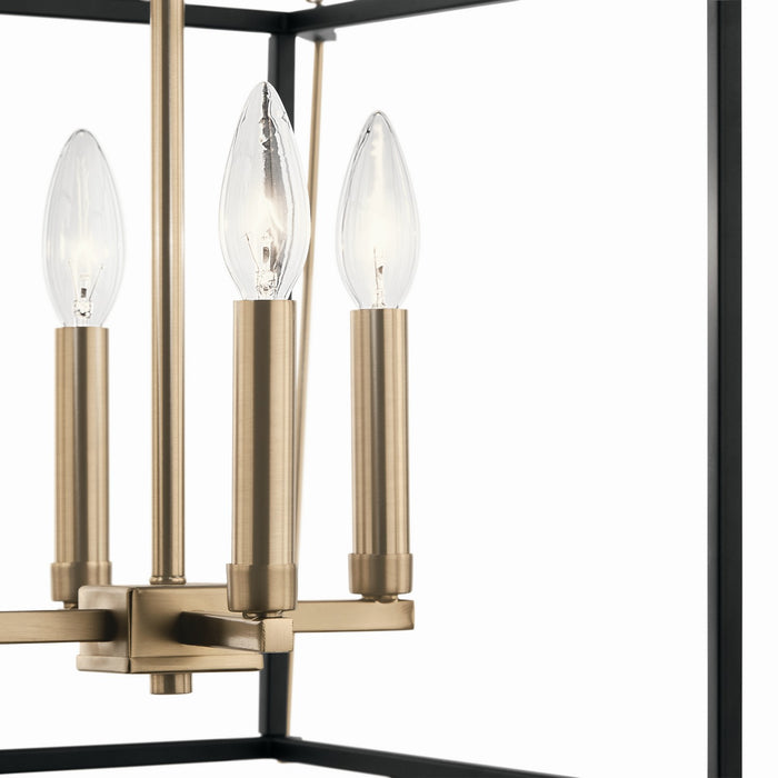 Kichler 52626CPZ Four Light Foyer Pendant, Champagne Bronze