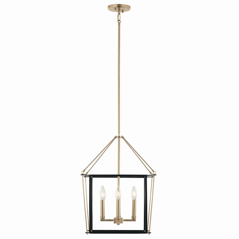 Kichler 52626CPZ Four Light Foyer Pendant, Champagne Bronze