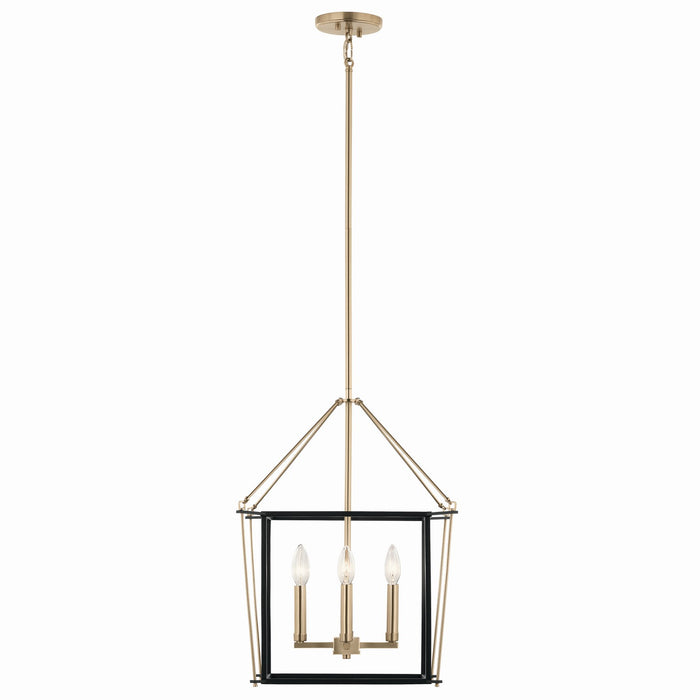 Kichler 52626CPZ Four Light Foyer Pendant, Champagne Bronze