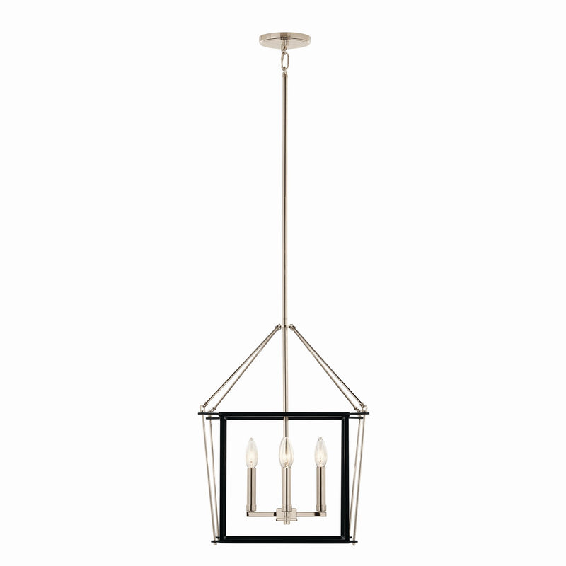 Kichler 52626PN Four Light Foyer Pendant, Polished Nickel