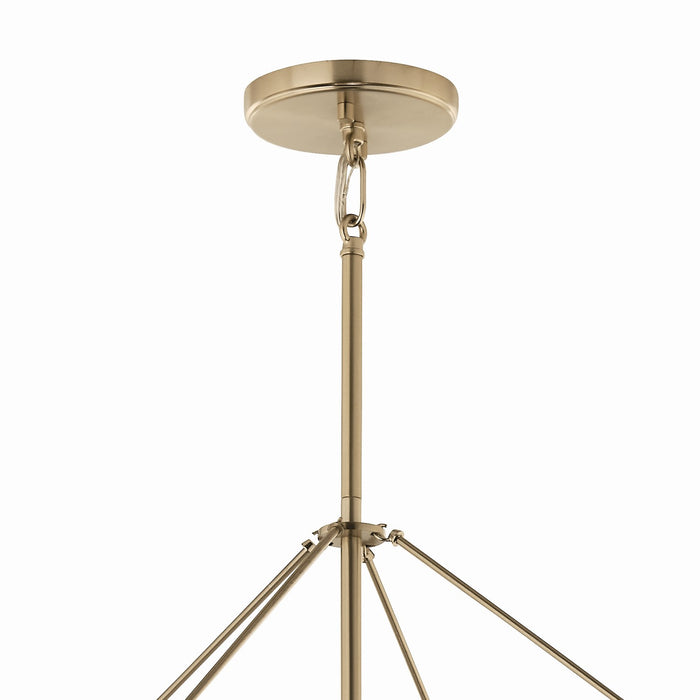 Kichler 52628CPZ Eight Light Foyer Pendant, Champagne Bronze