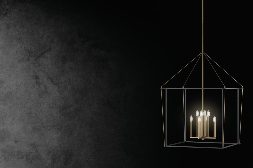 Kichler 52628CPZ Eight Light Foyer Pendant, Champagne Bronze